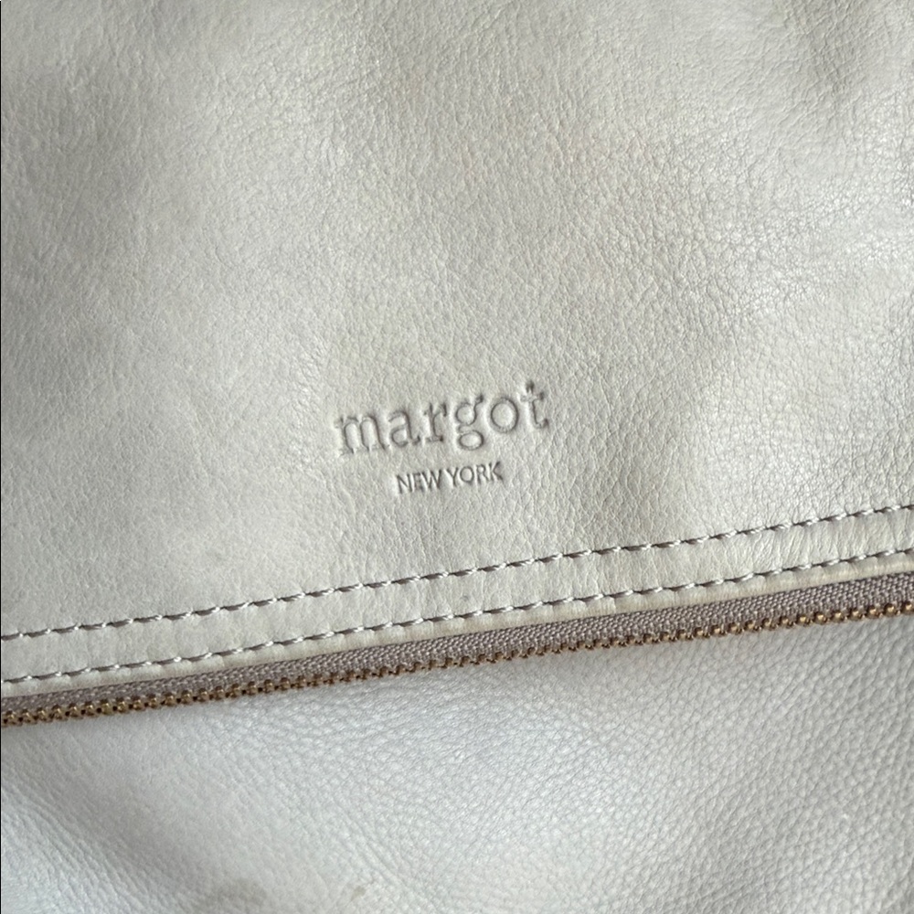 Genuine Leather Margot Soft Gray Crossbody Bag - Picture 2 of 6